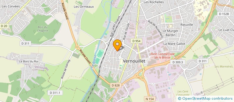 localisation de l'entreprise MADAME MYRIAM GUERROUI à VERNOUILLET