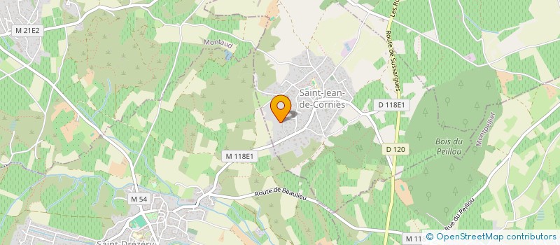 localisation de l'entreprise MADAME MYRIAM GUEZENNEC  SAINT-JEAN-DE-CORNIES