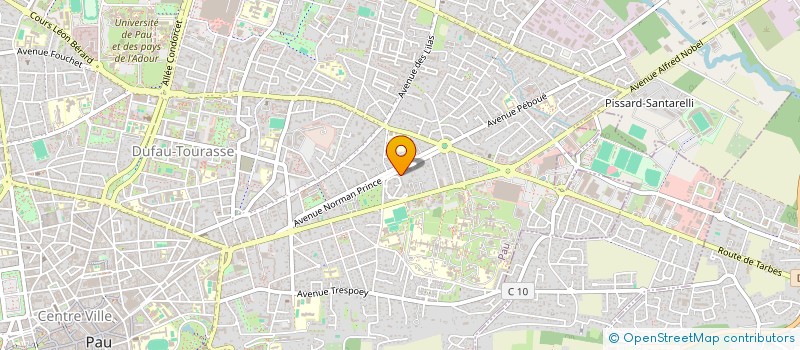 localisation de l'entreprise MADAME MYRIAM GUILLERIN à PAU