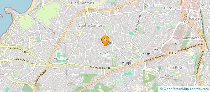 localisation de l'entreprise MADAME MYRIAM GUISELIN à ANGLET