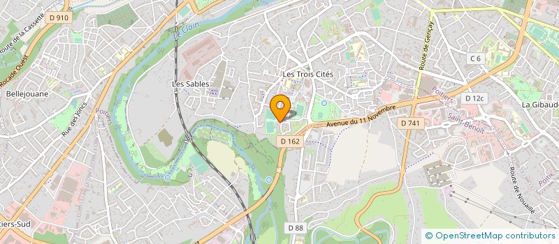 localisation de l'entreprise MADAME MYRIAM GUYONNEAU  POITIERS