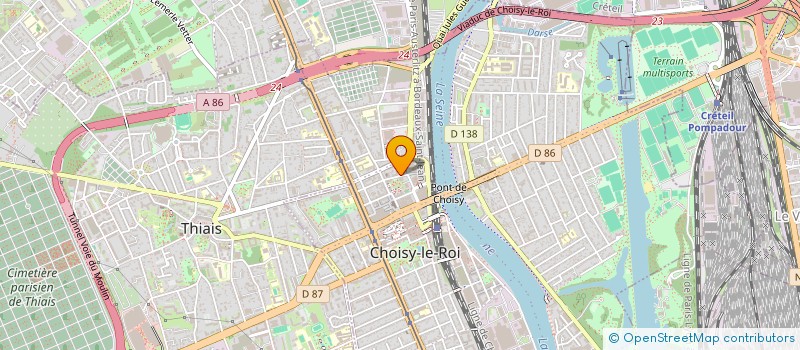 localisation de l'entreprise MADAME MYRIAM HADJI  CHOISY-LE-ROI