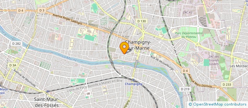 localisation de l'entreprise MADAME MYRIAM HAUTERVILLE à CHAMPIGNY-SUR-MARNE