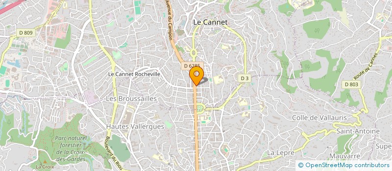 localisation de l'entreprise MADAME MYRIAM HELLAL à LE CANNET