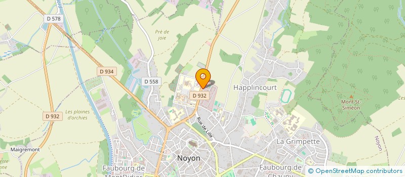 localisation de l'entreprise MADAME MYRIAM HENNEBIQUE à NOYON