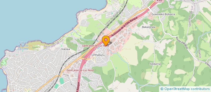 localisation de l'entreprise MADAME MYRIAM HERVAS  SAINT-JEAN-DE-LUZ