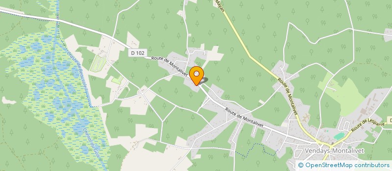 localisation de l'entreprise MADAME MYRIAM HERVE  VENDAYS-MONTALIVET