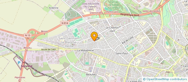 localisation de l'entreprise MADAME MYRIAM HILAIRE à CAEN