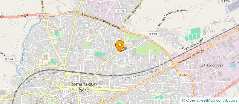 localisation de l'entreprise MADAME MYRIAM HILARION à ROMANS-SUR-ISERE