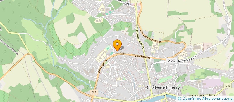 localisation de l'entreprise MADAME MYRIAM HOCQUIGNY à CHATEAU-THIERRY