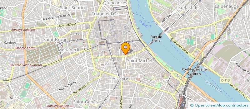 localisation de l'entreprise MADAME MYRIAM HOUDELETTE  BORDEAUX