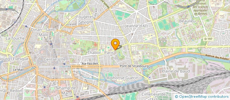 localisation de l'entreprise MADAME MYRIAM HUBERT  RENNES