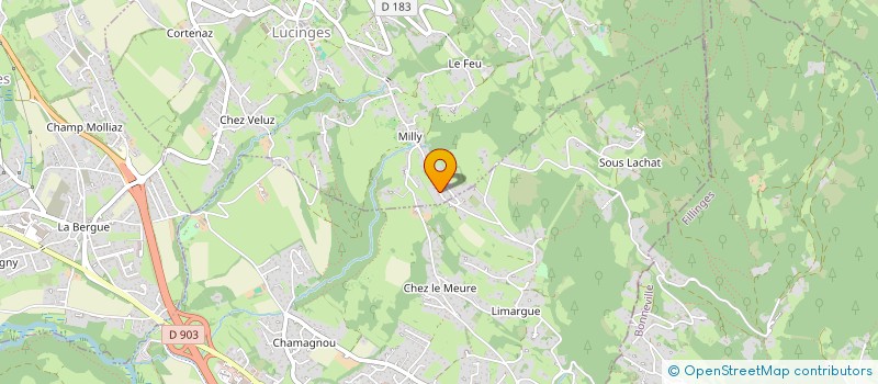 localisation de l'entreprise MADAME MYRIAM-ISABELLE FUZIER  LUCINGES