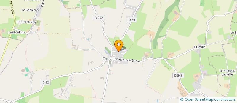 localisation de l'entreprise MADAME MYRIAM JAMARD  COUVAINS