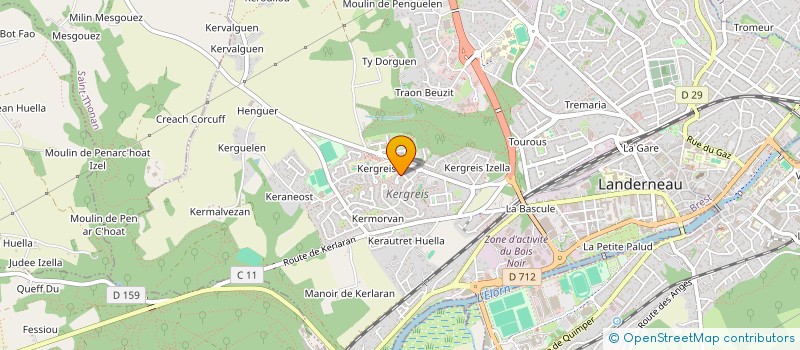 localisation de l'entreprise MADAME MYRIAM JESTIN à LANDERNEAU