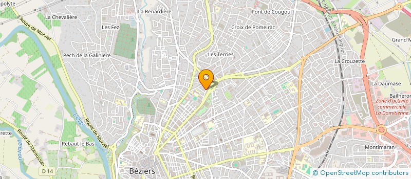 localisation de l'entreprise MADAME MYRIAM JOER  BEZIERS