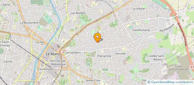 localisation de l'entreprise MADAME MYRIAM JORION à LE MANS