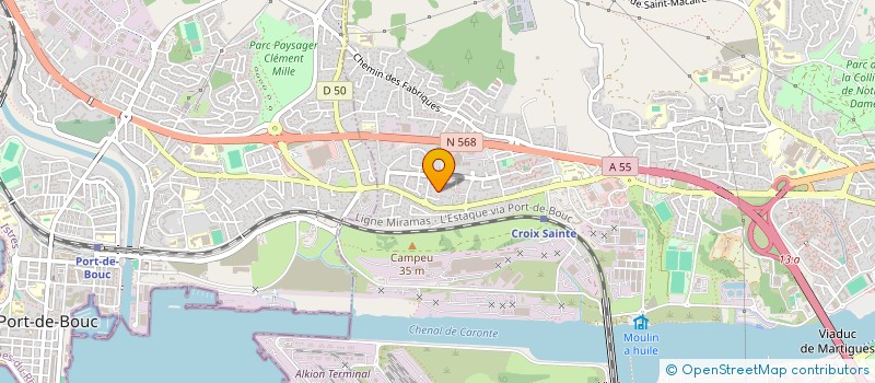 localisation de l'entreprise MADAME MYRIAM JOURDAN  MARTIGUES