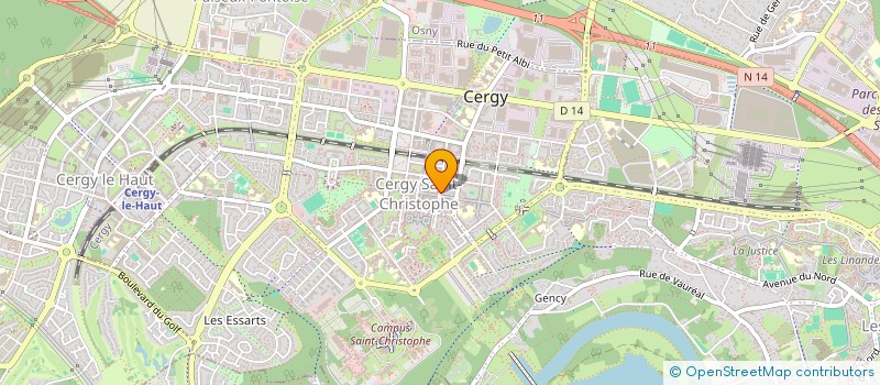 localisation de l'entreprise MADAME MYRIAM KEBAIER LAPLAINE  CERGY