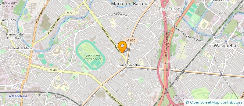 localisation de l'entreprise MADAME MYRIAM KISIELEWSKI à MARCQ-EN-BARŒUL