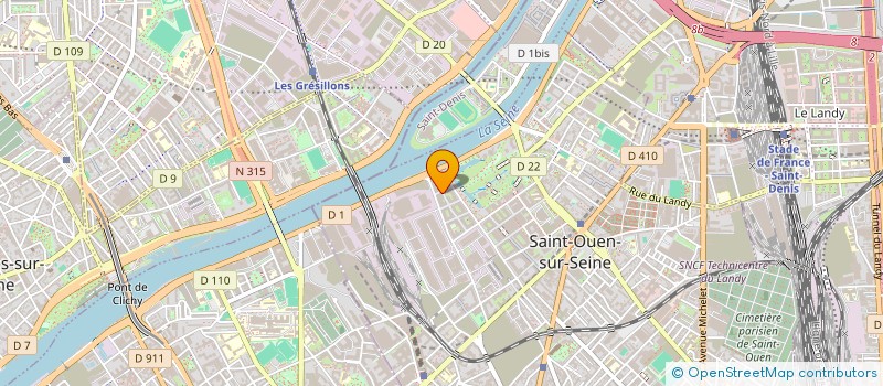 localisation de l'entreprise MADAME MYRIAM KONAN  SAINT-OUEN-SUR-SEINE