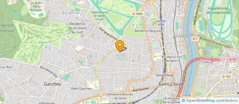 localisation de l'entreprise MADAME MYRIAM KOUAME  SAINT-CLOUD