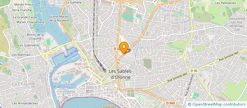 localisation de l'entreprise MADAME MYRIAM LAIDOUNI à LES SABLES D'OLONNE