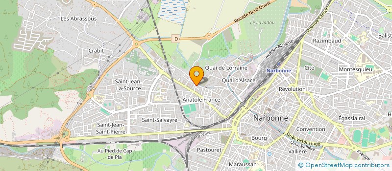 localisation de l'entreprise MADAME MYRIAM LAMALMI  NARBONNE