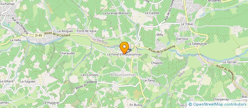 localisation de l'entreprise MADAME MYRIAM LANDRY  SALLES-ARBUISSONNAS-EN-BEAUJOLAIS