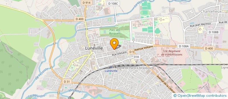 localisation de l'entreprise MADAME MYRIAM LANGLOIS à LUNEVILLE