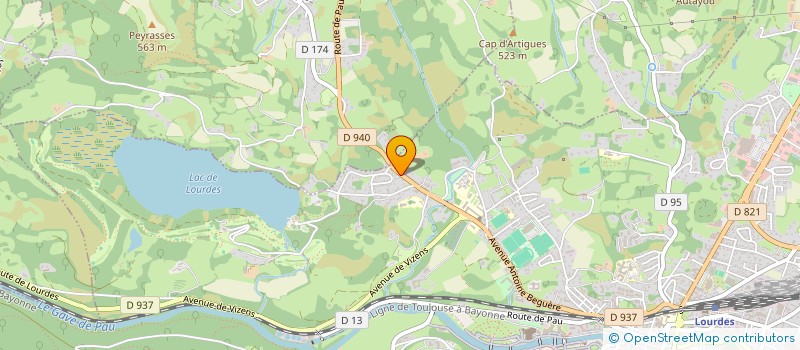 localisation de l'entreprise MADAME MYRIAM LAQUET  LOURDES