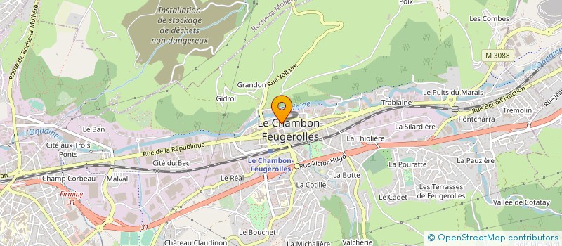 localisation de l'entreprise MADAME MYRIAM LAURENT à LE CHAMBON-FEUGEROLLES