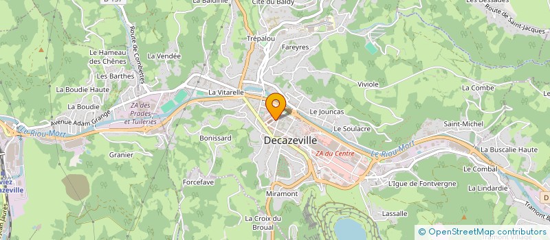 localisation de l'entreprise MADAME MYRIAM LAVIOLETTE  DECAZEVILLE