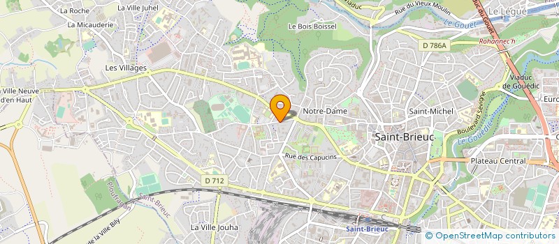 localisation de l'entreprise MADAME MYRIAM LE BELLEGUY à SAINT-BRIEUC