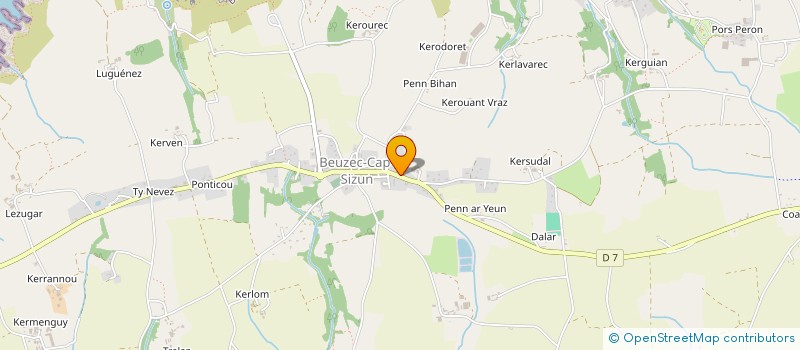 localisation de l'entreprise MADAME MYRIAM LE BRUN  BEUZEC-CAP-SIZUN