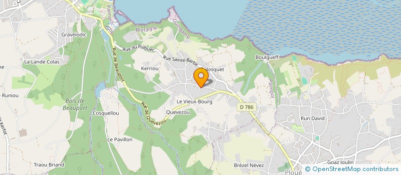 localisation de l'entreprise MADAME MYRIAM LE CALVEZ  PAIMPOL