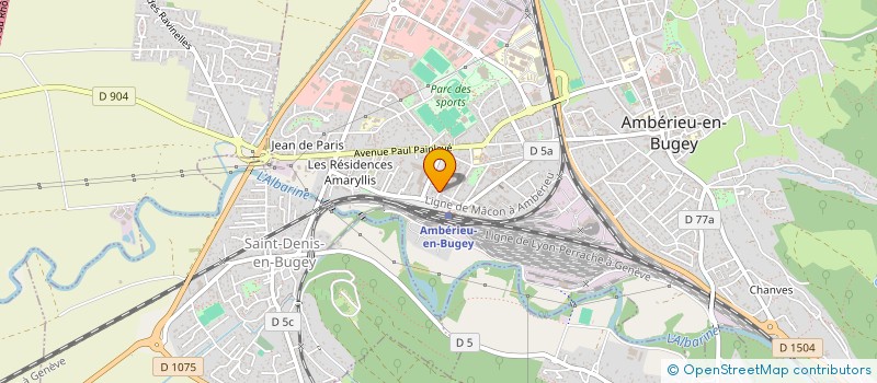 localisation de l'entreprise MADAME MYRIAM LE NERRANT  AMBERIEU-EN-BUGEY