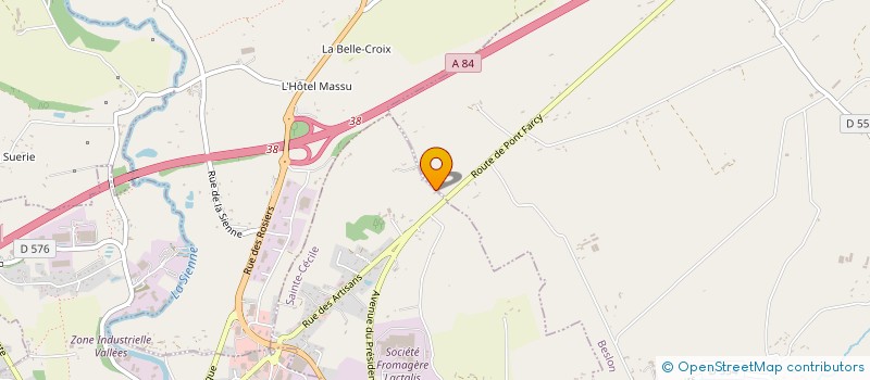 localisation de l'entreprise MADAME MYRIAM LECELLIER  SAINTE-CECILE