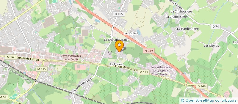 localisation de l'entreprise MADAME MYRIAM LECLAIR à HAUTE-GOULAINE
