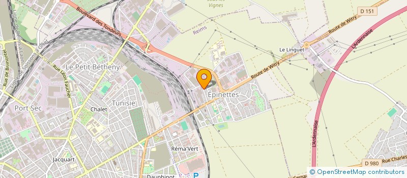 localisation de l'entreprise MADAME MYRIAM LECLERE  REIMS