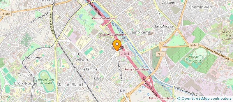 localisation de l'entreprise MADAME MYRIAM LEGER  REIMS