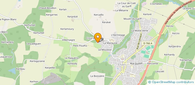 localisation de l'entreprise MADAME MYRIAM LELEU  ELVEN