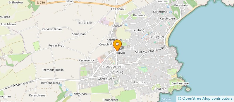 localisation de l'entreprise MADAME MYRIAM LEPOITTEVIN  PLOUGONVELIN