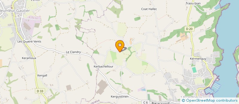 localisation de l'entreprise MADAME MYRIAM LESCOP  LEZARDRIEUX