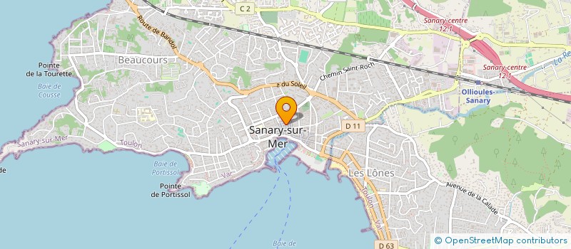 localisation de l'entreprise MADAME MYRIAM LOCATELLI  SANARY-SUR-MER