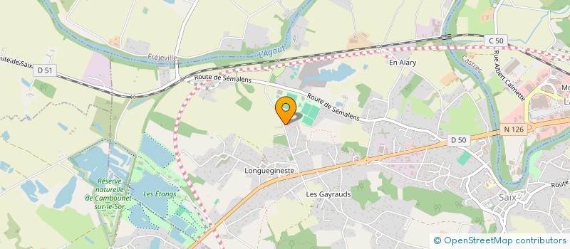 localisation de l'entreprise MADAME MYRIAM LOUBET  SAIX