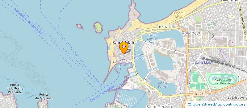 localisation de l'entreprise MADAME MYRIAM LOUIS  SAINT-MALO