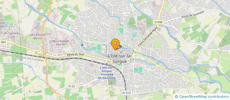 localisation de l'entreprise MADAME MYRIAM LOUVEL  L'ISLE-SUR-LA-SORGUE