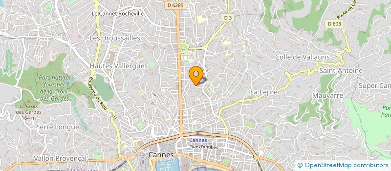localisation de l'entreprise MADAME MYRIAM LUCAS à CANNES