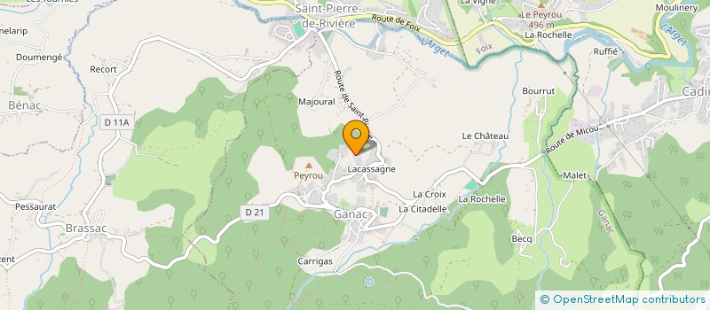 localisation de l'entreprise MADAME MYRIAM LUCIE VILLE  FOIX
